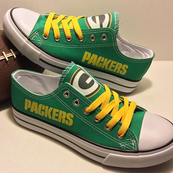 Women's NFL Green Bay Packers Repeat Print High Top Sneakers 010